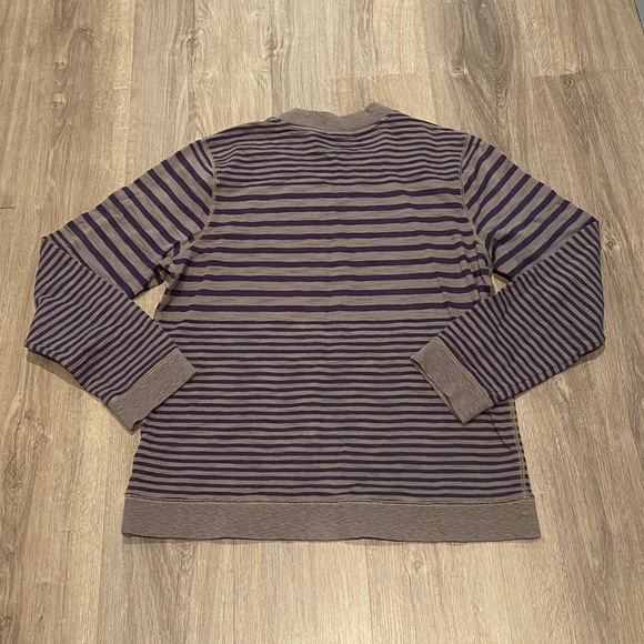 Like New Men's Grey and Purple Striped Sweater Hugo Boss - XL - Picture 2 of 4
